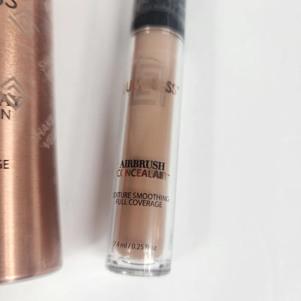 Luminess 3 Pcs Bundle Foundation, Concealer, Brush Tan Dark